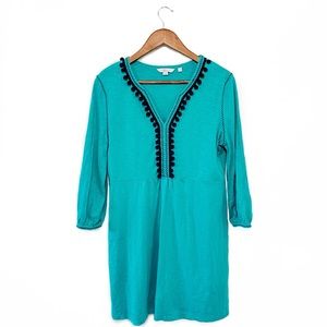 Boden Carina Jersey Tunic Pom Pom Dress